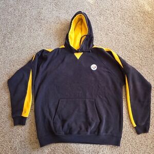 Holloway Pittsburgh Steelers Hoodie Mens XL Black Gold Coors Light Pullover NFL‎